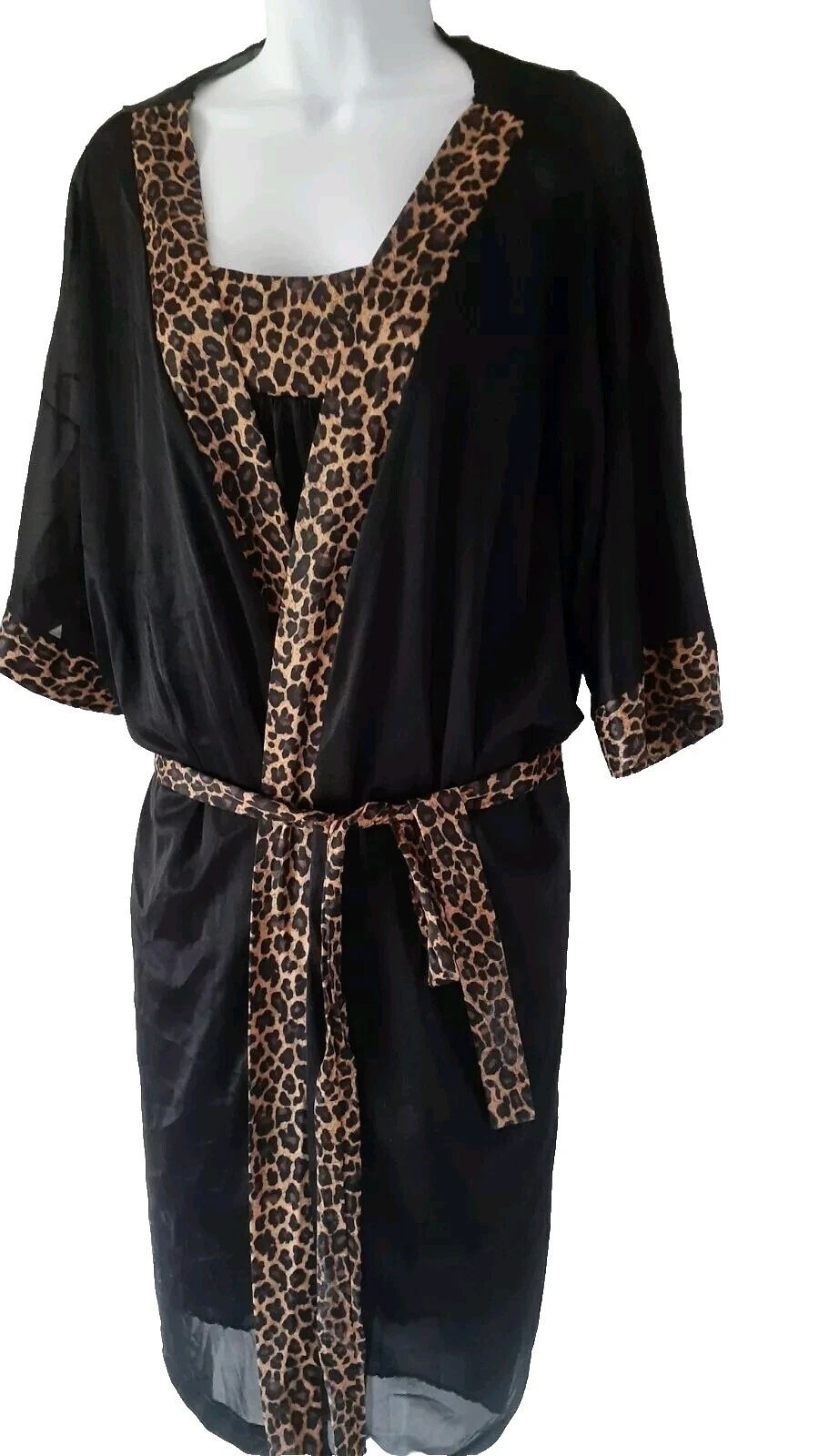 Nylon Animal Print Plus Size Sleepwear & Robes for Women