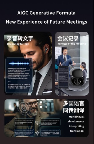 144 języki słuchawki do tłumaczenia online kompatybilne z Bluetooth - Zdjęcie 3 z 16