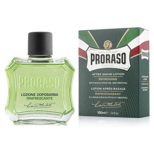 PRORASO GRÜN Aftershave LOTION Eukalyptus und Menthol 100ml Flasche - Bild 2 von 2