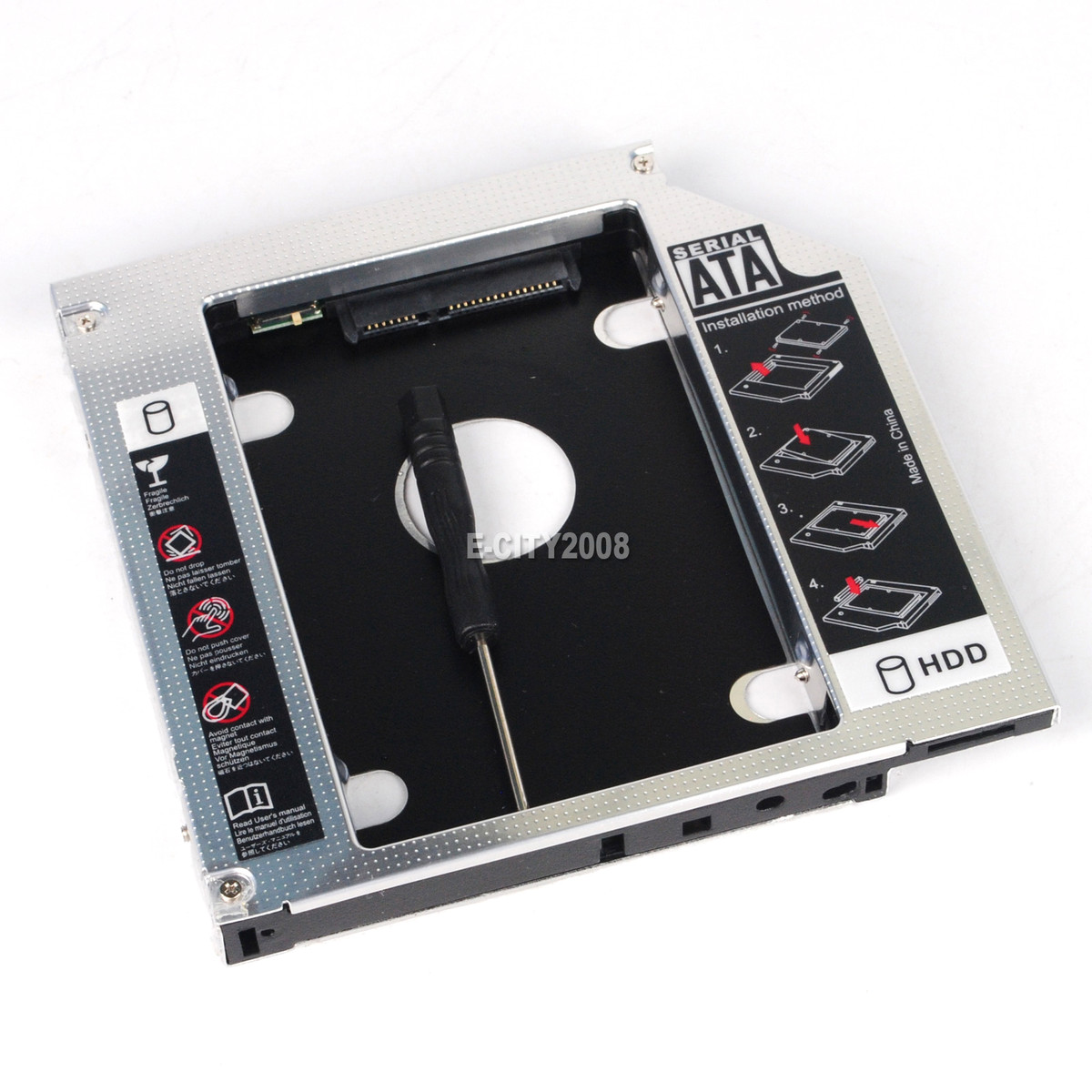 Vassoio Caddy Per Secondo Disco HDD/SSD Da 12,7 Mm Per Mac Mini Late A1283 A1347 - Sostituisci Unità Ottica - 4