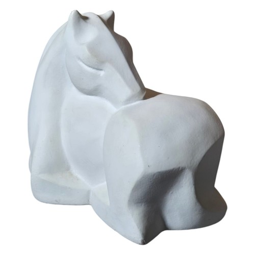 Vintage Modernist Horse Sculpture Karin Swildens Austin Productions Cubist Colt - Picture 2 of 20