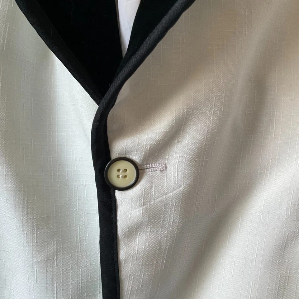 Traje de Esmoquin After Six Vintage Años 70 Chaqueta Rara Baile de graduación Terciopelo Solapa Crooner Foto 4 de 4