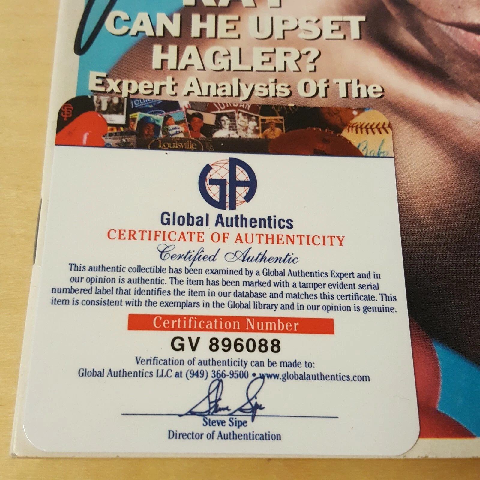 KO Magazine January 1987 Original Autograph COA Sugar Ray Leonard Boxer - 画像4/12