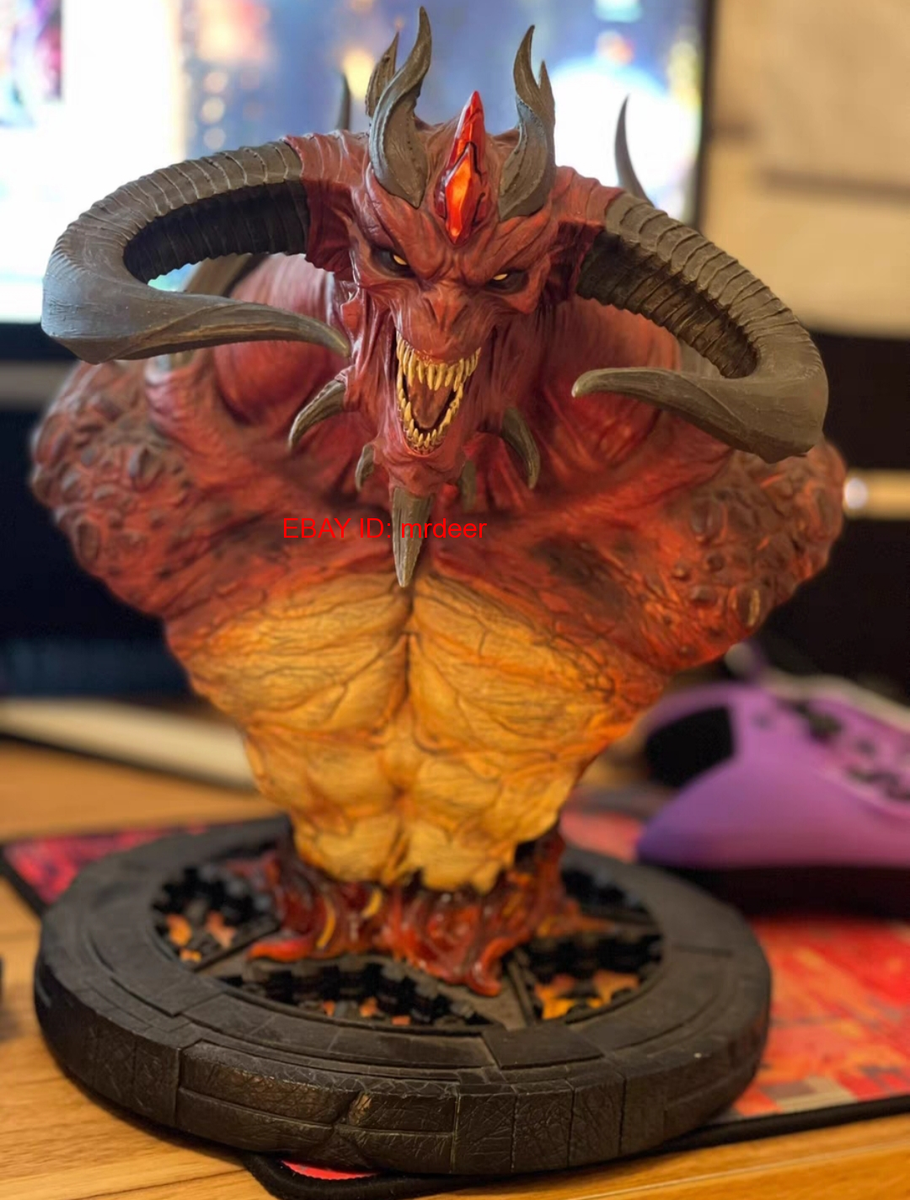In Stock Blizzard Diablo Lord of Terror Bust Statue Resin Model