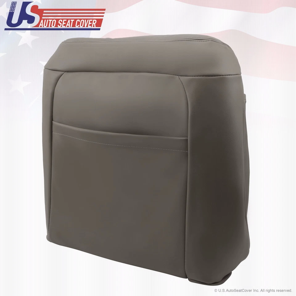 Chevrolet C/K 1500 1995-1999 pasajero superior inclinado trasero cuero cubierta asiento gris Foto 3 de 4