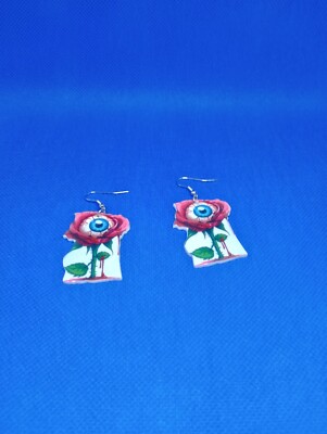 Halloween Eye Flower Earring 