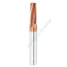 HRC60 Carbide Thread Milling 3 Flutes Fine Thread Mill Cutter M3M4M5M6M8M10M12
