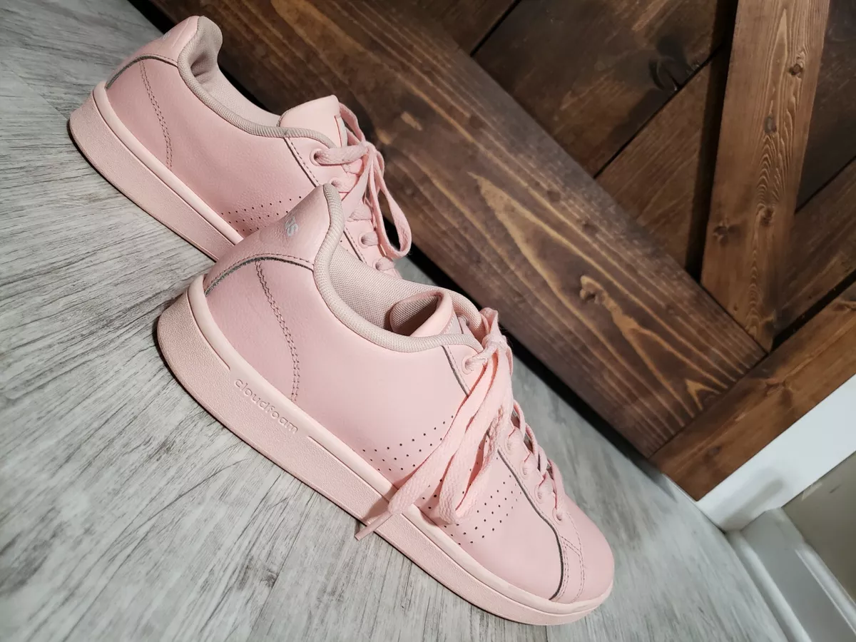 Adidas pink sales leather shoes