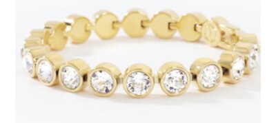 Touchstone Crystal By Swarovski Ice Bracelet Golden Clear New In box
