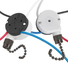 3X New 3 Speed 4 Wire Zing Ear ZE-208S E89885 Pull Chain Ceiling Fan Switches