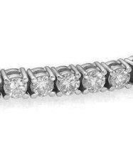 3Ct Round Cut Lab Created Diamond Tennis Bracelet 14K White Gold Plated Silver