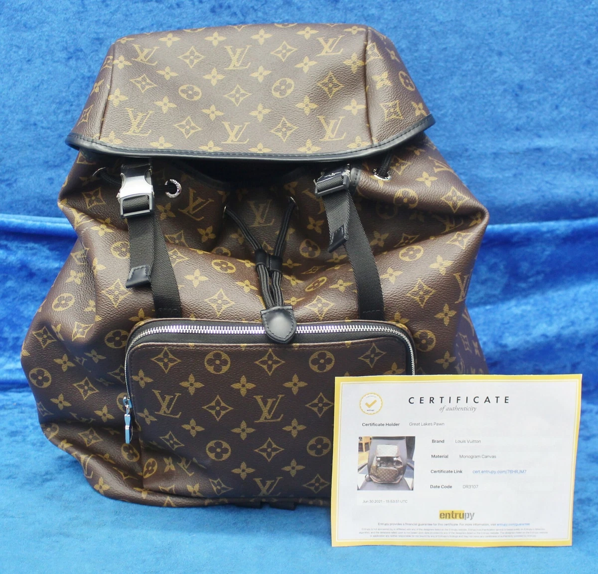 vuitton monogram macassar zack