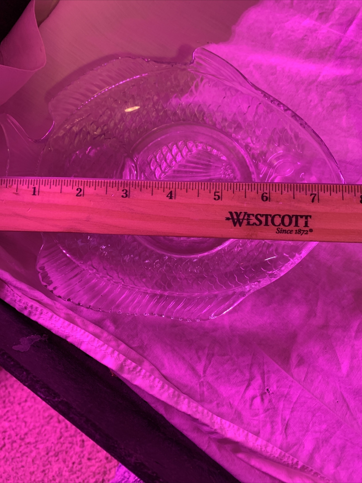 Glass Fish Platter With 10 Serving Plates eBay