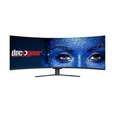 Deco Gear 49" Curved Ultrawide E-LED Gaming Monitor, 32:9 Aspect Ratio, Immer...