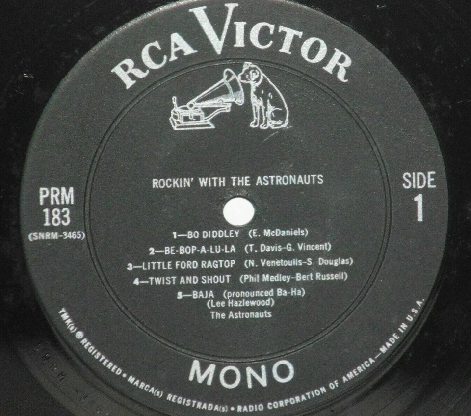 THE ASTRONAUTS Rockin' With  LP 1965 Mono RCA Victor Vinyl PRM 183 Plays Well - Image 2 of 3