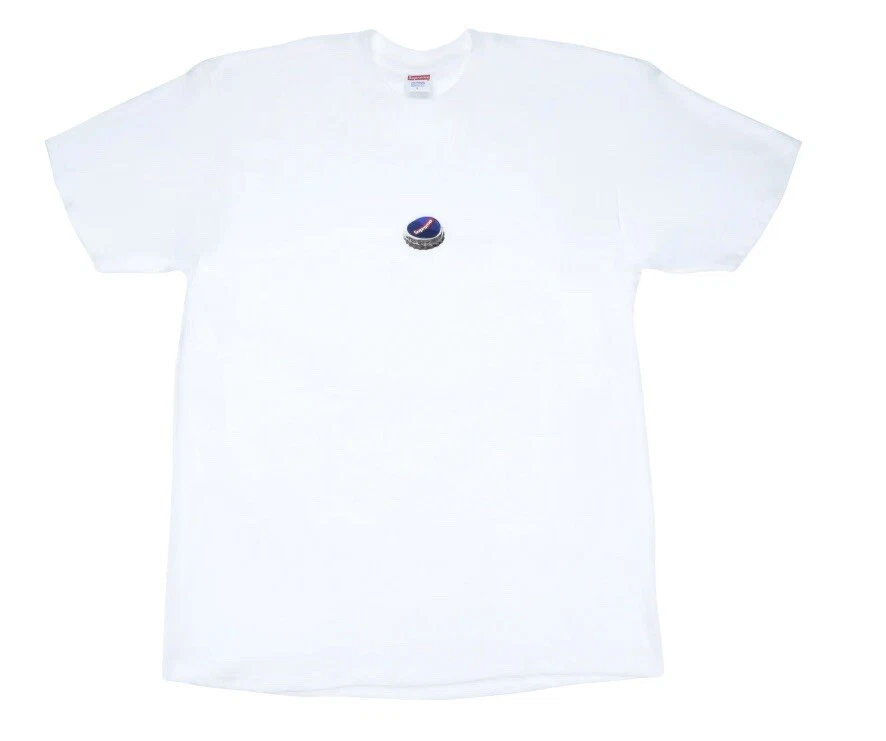 Supreme Bottle Cap Box logo T shirt blanc flambant neuf scellé dans un sac taille grande