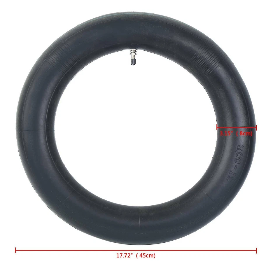 Black Inner tube Fit For Yamaha PW80 TTR110E TTR90 TTR90E YZ60 Rear Tire Only — 第 3/4 张图片