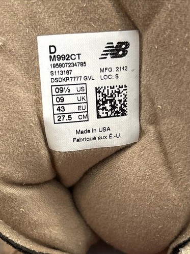 Concepts x New Balance 992 "Frutta bassa da appendere" - Uomo taglia 9,5 - Foto 22 di 24