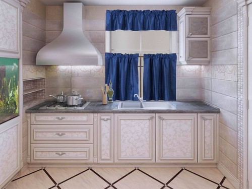 "PERFETTA"" TENDA FINESTRA CUCINA VALANCE LIVELLO 3PZ SET PROTEZIONE SOLARE SETA (K4) - Foto 19 di 28