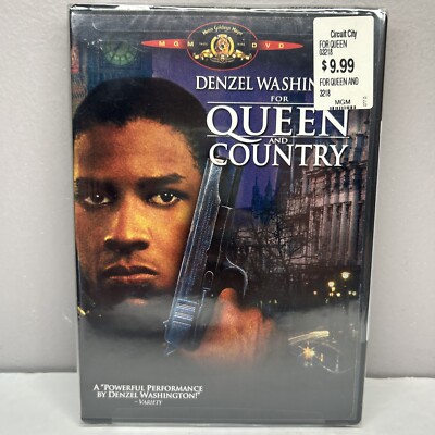 For Queen & Country - New Sealed! DVD 1988 Denzel Washington Movie Vintage 80s