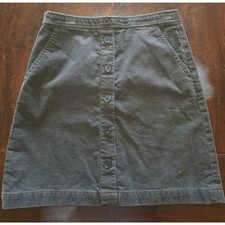 J. Crew size 0 gray corduroy mini skirt