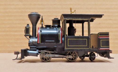 Locomotora de vapor Bachmann escala ON30 0-4-2 Porter granate y dorada NOS 28261 DCC | Condition: Used