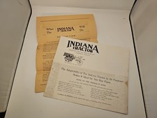 indiana tractor brochure and letter gas engin...