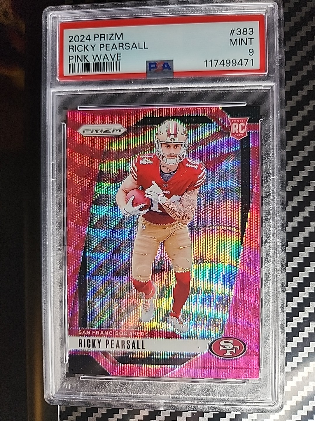 2024 Panini Prizm - Rookies Ricky Pearsall #383 Pink Wave Prizm (RC)