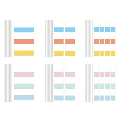 Colored PET Labels Adhesive Label Repositionable Page Marker for Binder Folder