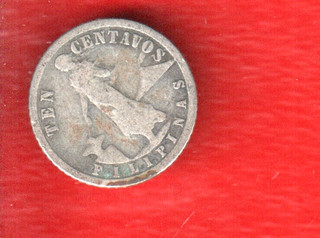 PHILIPINAS 10 CENTS 1917 SILVER