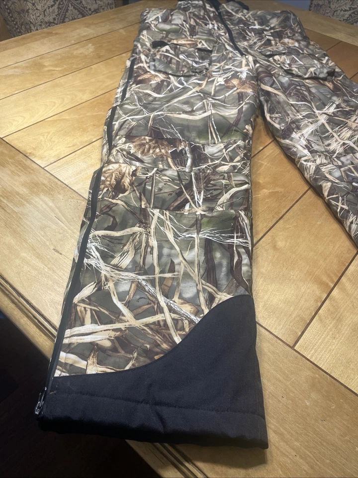 Game Winner Men's Large Insulated Hunting Bib Overalls Advantage Max 4D Camo - Image 2 of 4