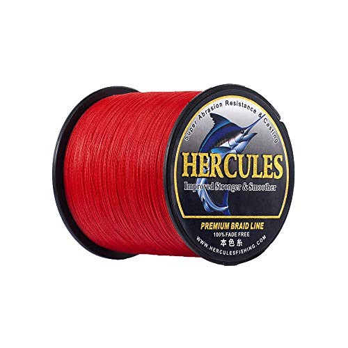 NEW HERCULES PE Fishing Line 4-strand No. 3 1000m 13.6 kg/30 lb 0.28 mm Red - Image 7