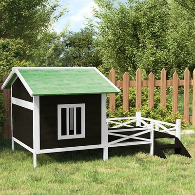 Hundehütte Hundehaus Hundezwinger Haustierhaus Hunde Massivholz Kiefer vidaXL