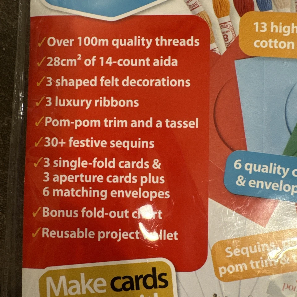 New In Package Enjoy Cross Stitch at Christmas 2021 Issue 52 Magazine W/Gift - Image 2 of 4