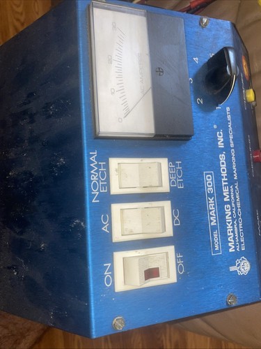Marking Methods Inc Mark 300 Mark300 Electro Chemical Marking Etching - Picture 7 of 8