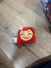 DISNEY STORE REVERSIBLE PLUSH EMOJI FACE of ARIEL THE LITTLE MERMAID - 5.5  