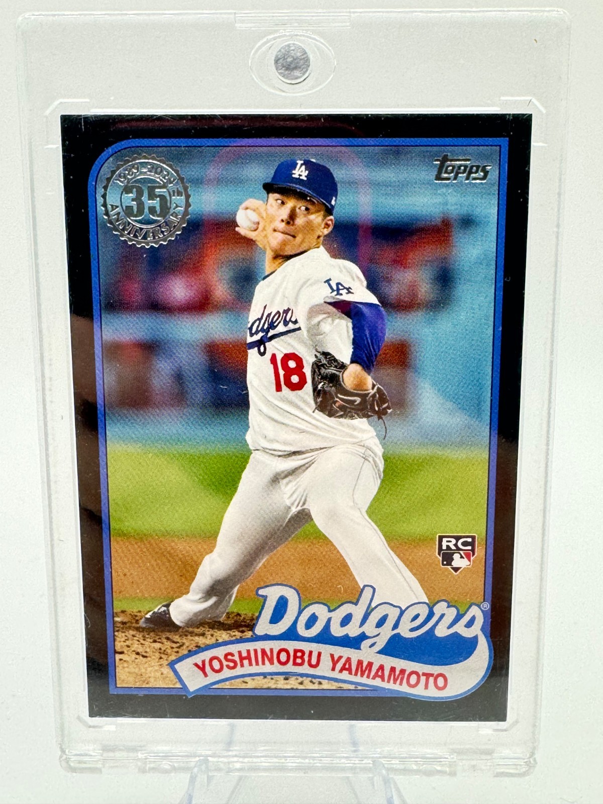 2024 Topps Series 2 1989 Topps Baseball Yoshinobu Yamamoto Black /299 Rookie RC