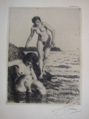 Lithograph Signed ANDERS WRATH Sweden