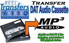 DAT Digital Audio Tape Transfer SERVICE to Digital MP3 or Audio CD