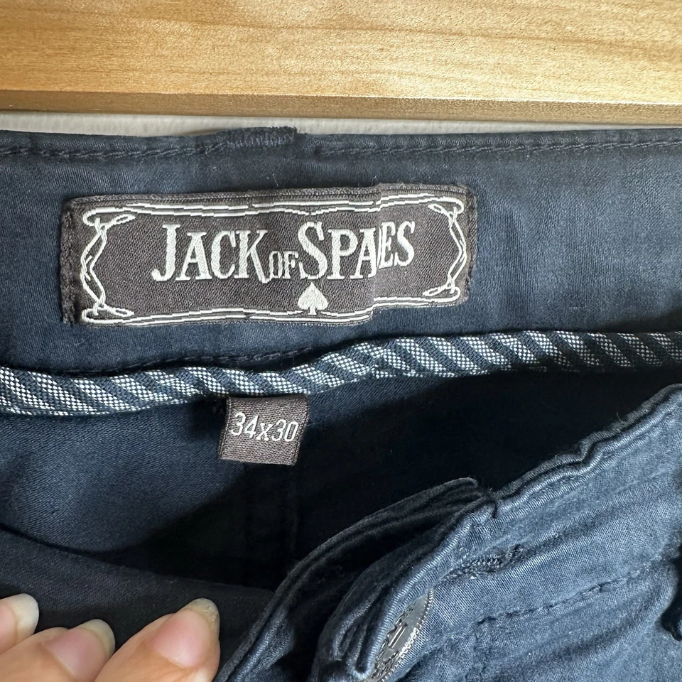 Jack of Spades High Roller Men’s Chino Pants Blue Sz 34x30 Straight Leg - Image 3 of 4