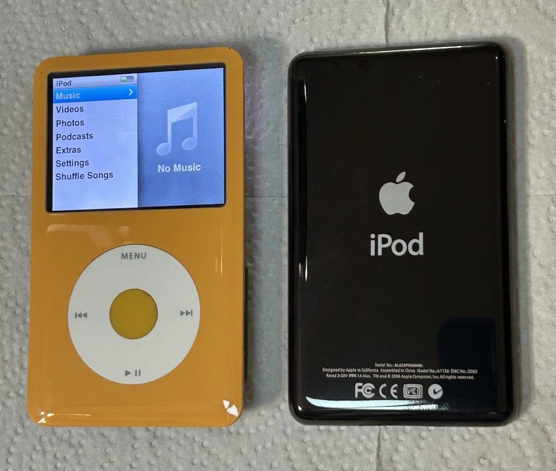 【美品】iPod Classic 第7世代 オールイエローver 256GB Apple iPod classic 7th Generation Gold Black (256GB) Excellent