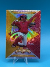 2025 Panini Crusade Crusade Caleb Lomavita, #43 Gold 8/10 SSP (RC)