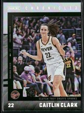 2025 Panini Caitlin Clark Chronicled #21 CLUTCH TREY HOLO FOIL SP