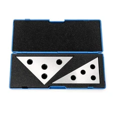 Solid Angle Plate Set, 2 Pcs Triangle Angle Block, 30-60-90 Degree&45-45-90 Degr