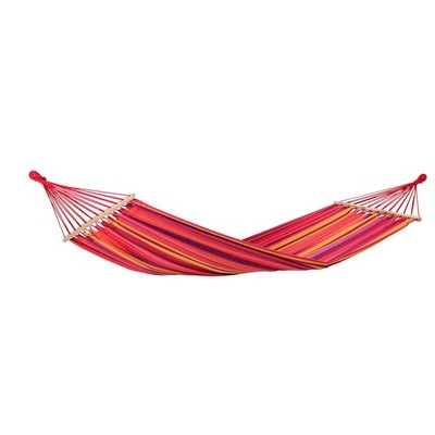 AMAZONAS Tonga Vulcano Hängematte Stabhängematte wetterfest 200cmx100 cm rot/bun