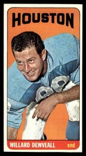1965 TOPPS WILLARD DEWVEALL 73 SET BREAK EX FOOTBALL HOUSTON OILERS