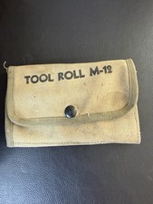 WW2 US Army M12 Tool Roll Canvas Pouch Empty