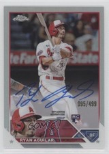 2023 Topps Chrome Rookie Auto Refractor /499 Ryan Aguilar #RA-RA Auto 2a9