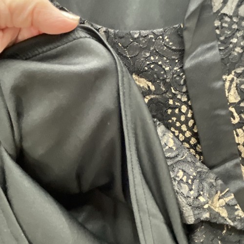 VTG R&M Richards Black And Gold Evening Top/Jacket SetWomens Sz 12 Holiday Artsy - Picture 13 of 15