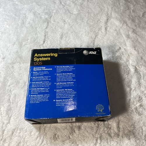 AT&T Micro Cassette Answering System Model 1305 Two Way Recording New - Photo 2/6